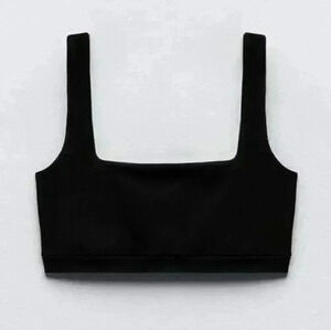 ZARA Stretch Polyamide Bodycon Crop Top